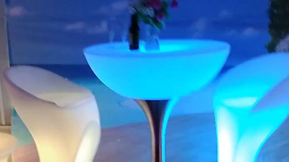Led Bar Table Cocktail Table For Bar, Cafe, Hotel